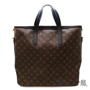 Louis Vuitton Davis Tote Shoulder Bag Monogram Macassar Brown Black LV